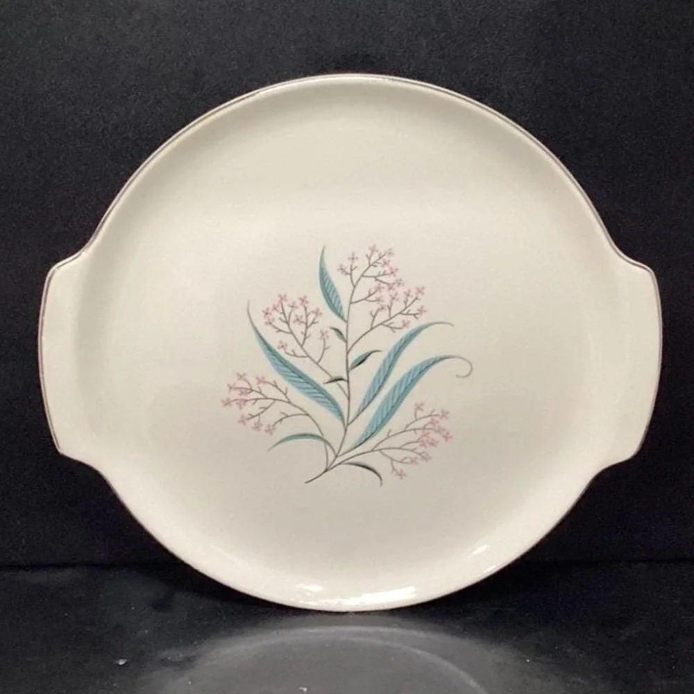 Alliance China Regal Handled Serving‎ Tray, Vintage Hand Decorated Floral Design
